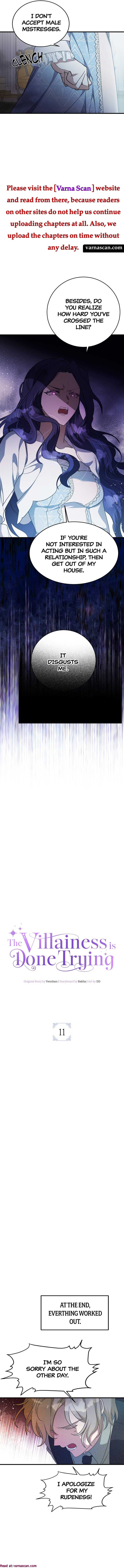 The Villainess is Done Trying Chapter 11 page 4