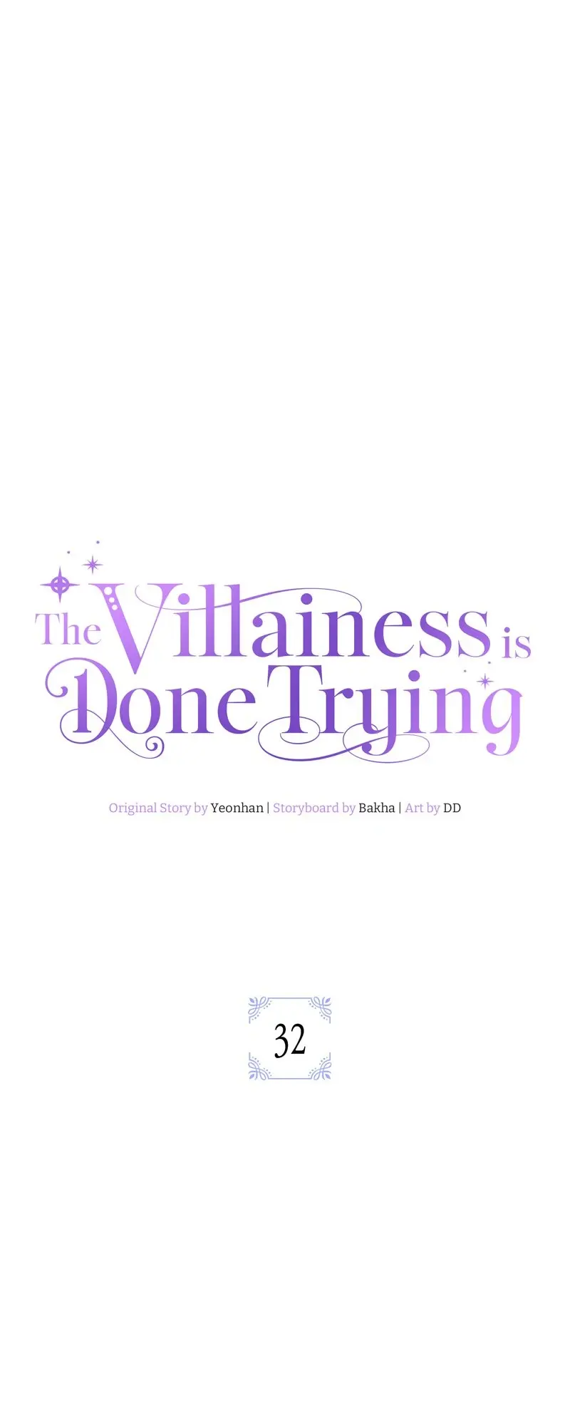 The Villainess is Done Trying Chapter 32 page 0