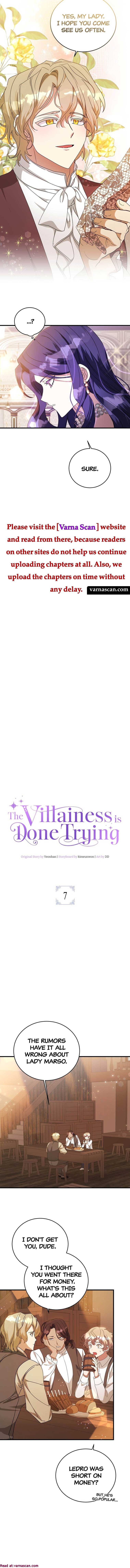 The Villainess is Done Trying Chapter 7 page 1