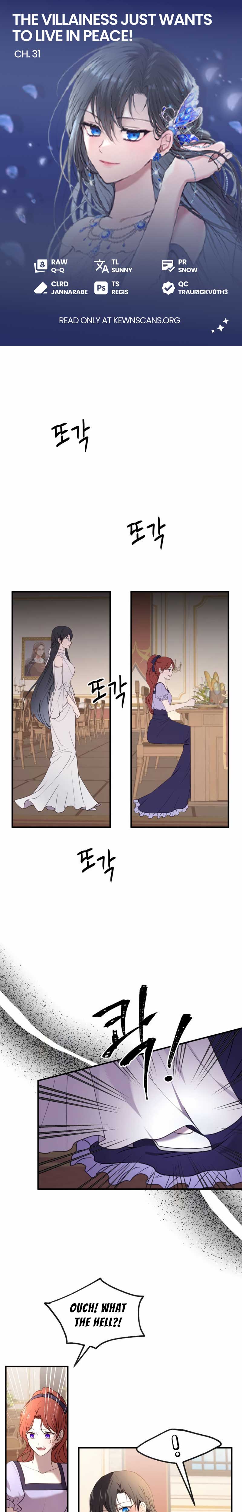 The Villainess Just Wants to Live in Peace! Chapter 31 page 0