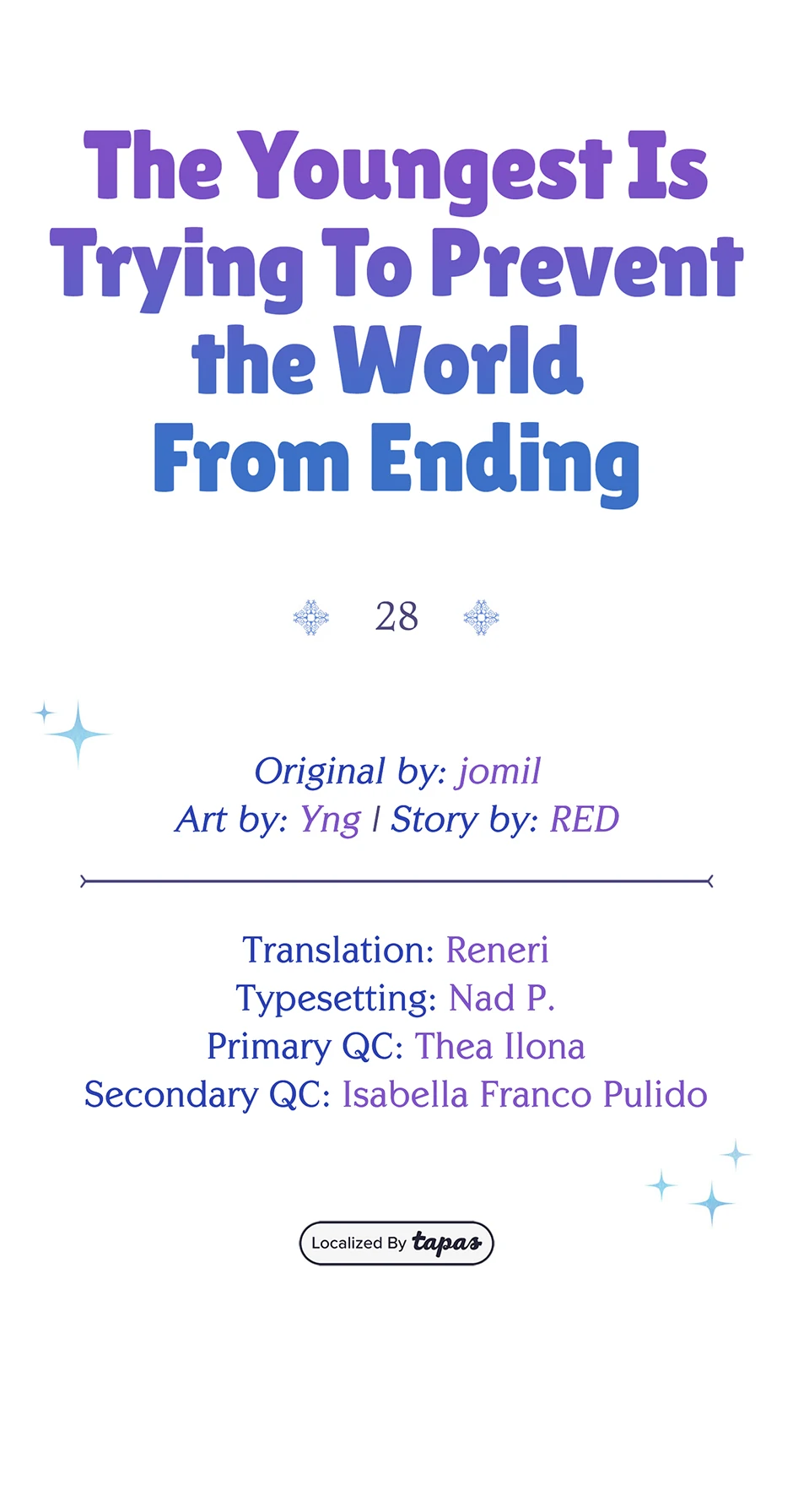 The Youngest Child of the Family Is Preventing the World From Ending Chapter 28 page 13