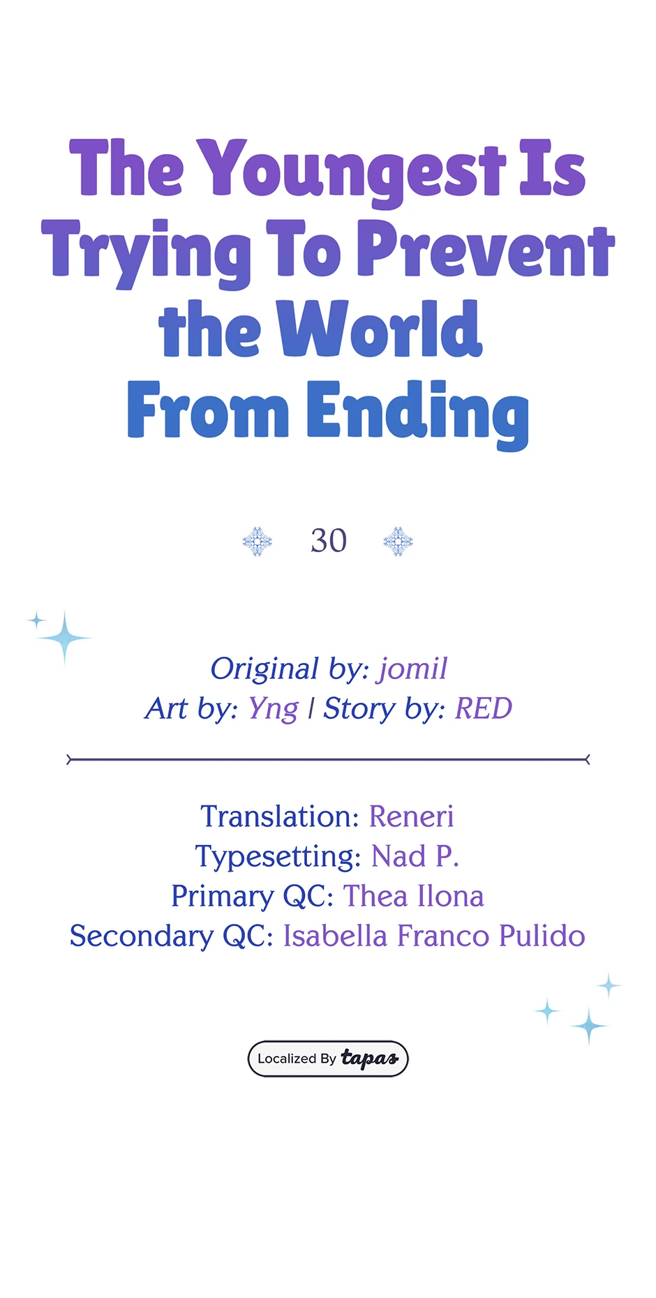 The Youngest Child of the Family Is Preventing the World From Ending Chapter 30 page 7