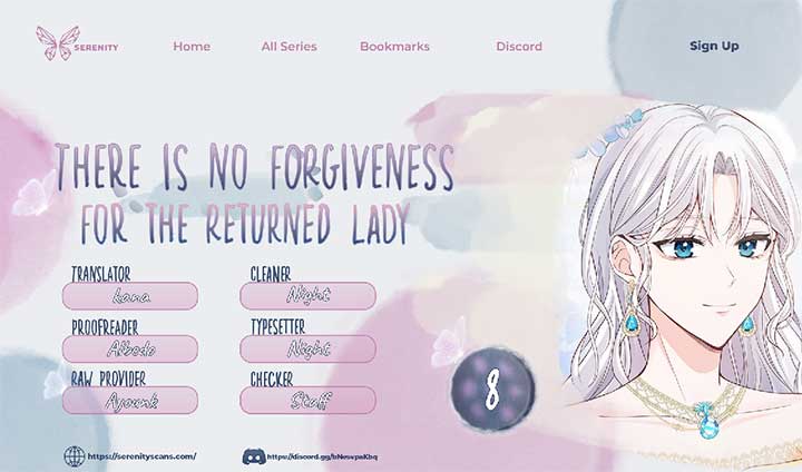 There is no forgiveness from the regressed lady Chapter 8 page 0