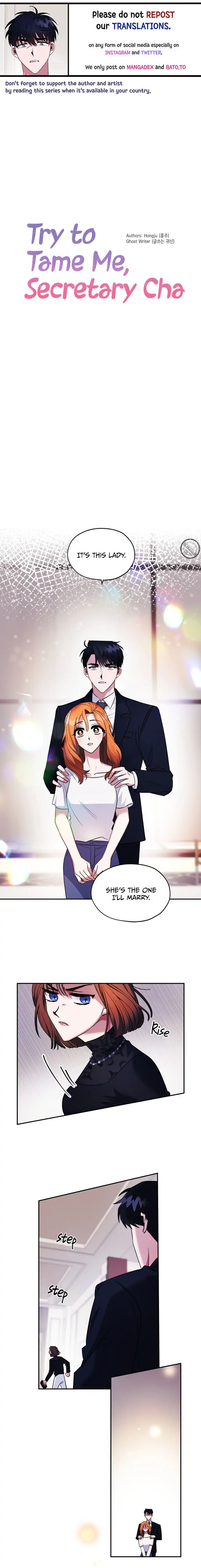 Try To Tame Me, Secretary Cha Chapter 2 page 0