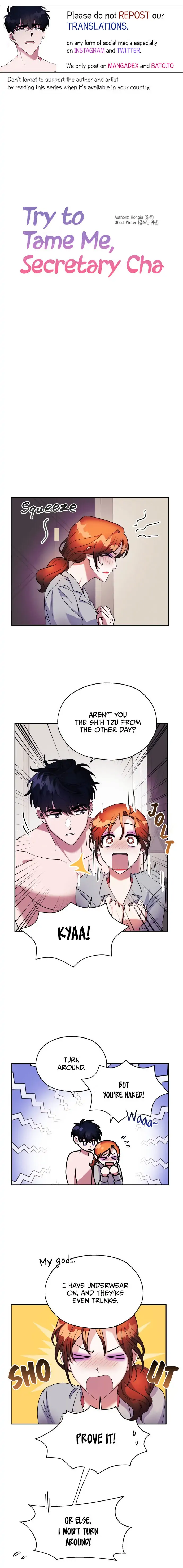 Try To Tame Me, Secretary Cha Chapter 3 page 0