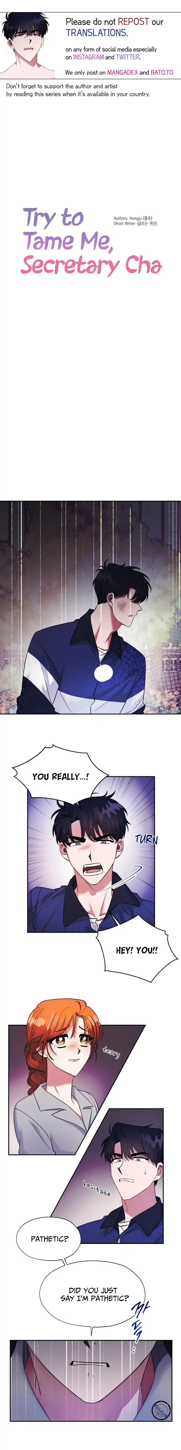 Try To Tame Me, Secretary Cha Chapter 4 page 0