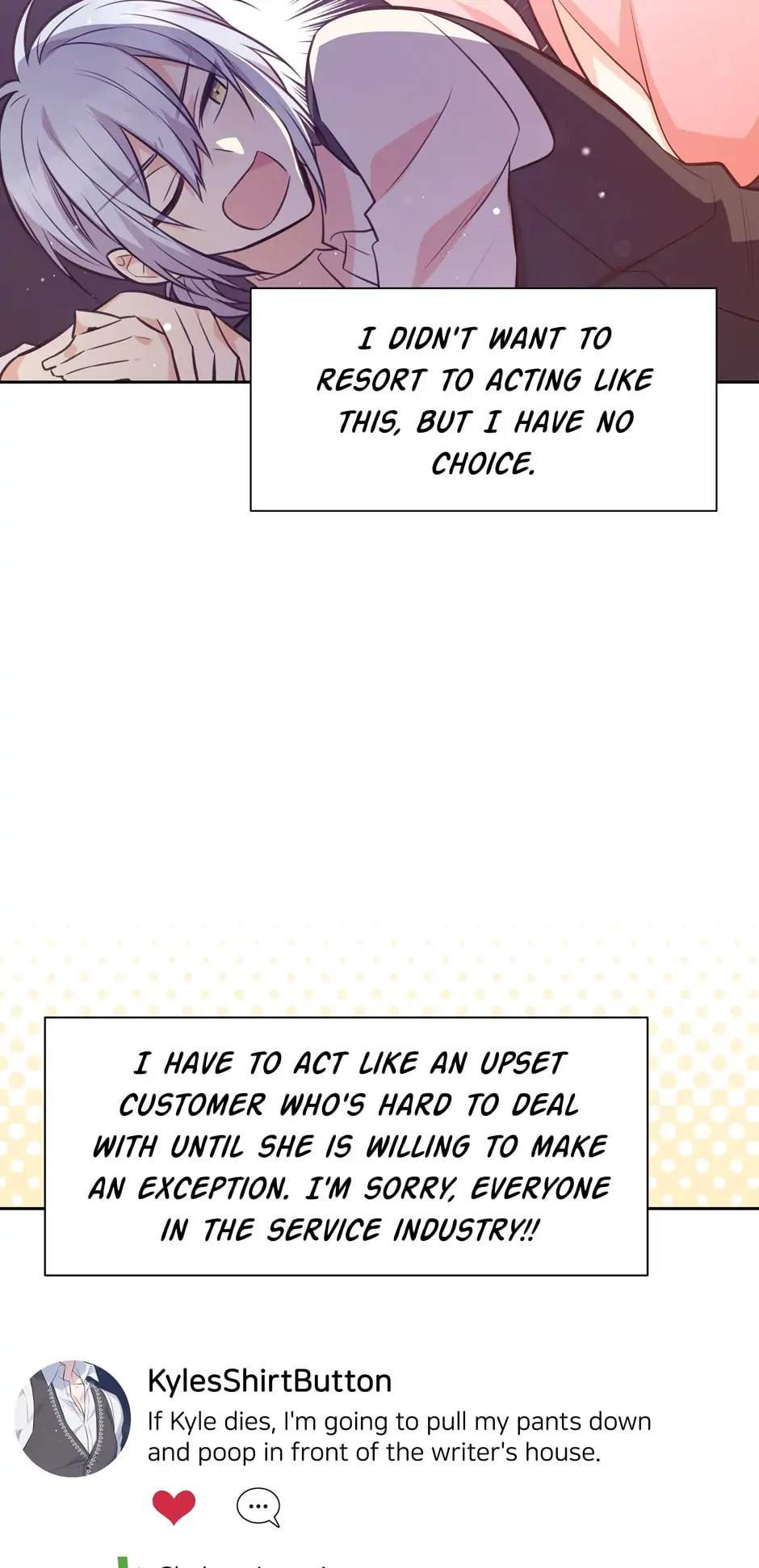 You’re just a supporting character, so love me! Chapter 58 page 10